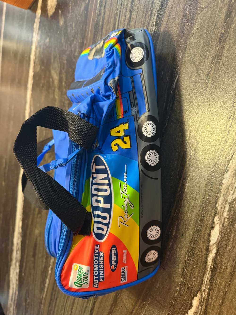 Vintage 2000 Jeff Gordon 24 DuPont Racing Hauler Semi Truck Shaped Cooler Bag